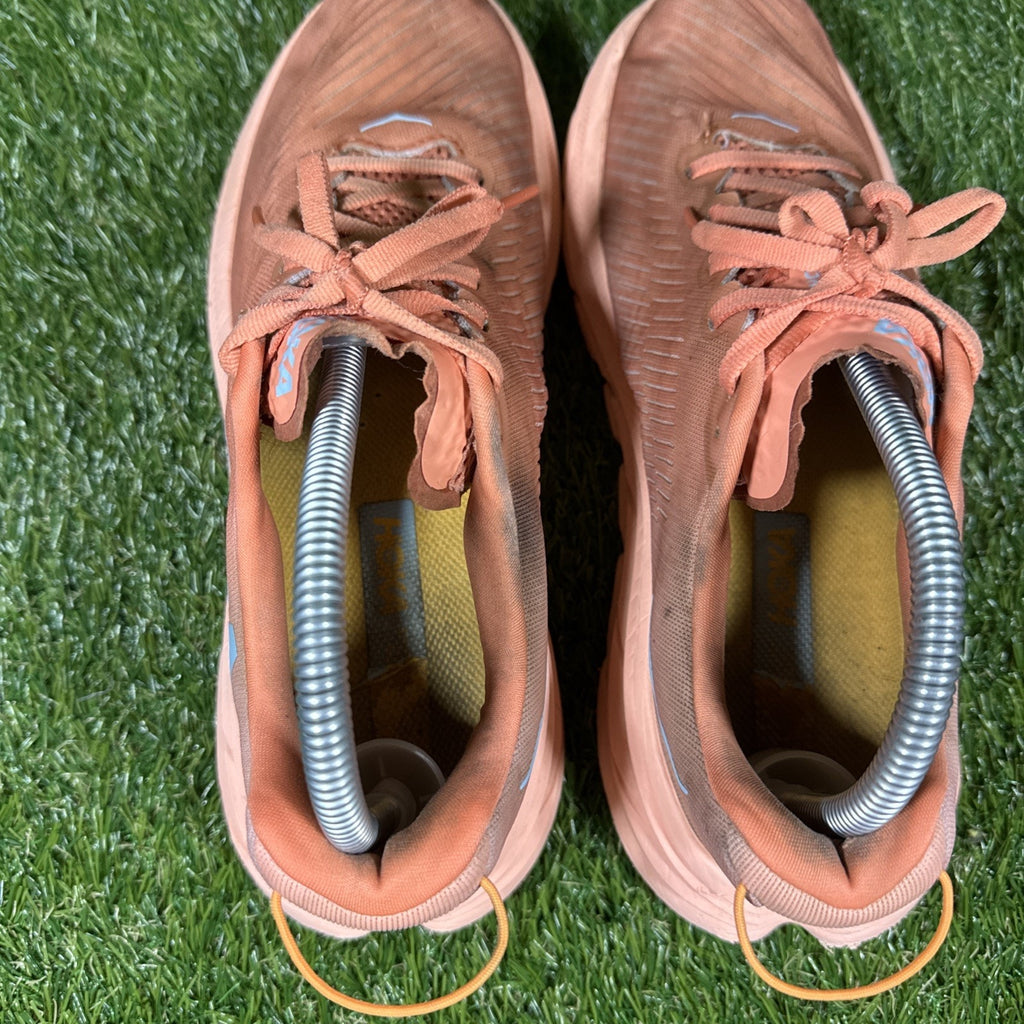 Hoka One One Rincon 3 Womens Sz 9.5 BShell Coral Peach Running Shoe 1119396 SCPP