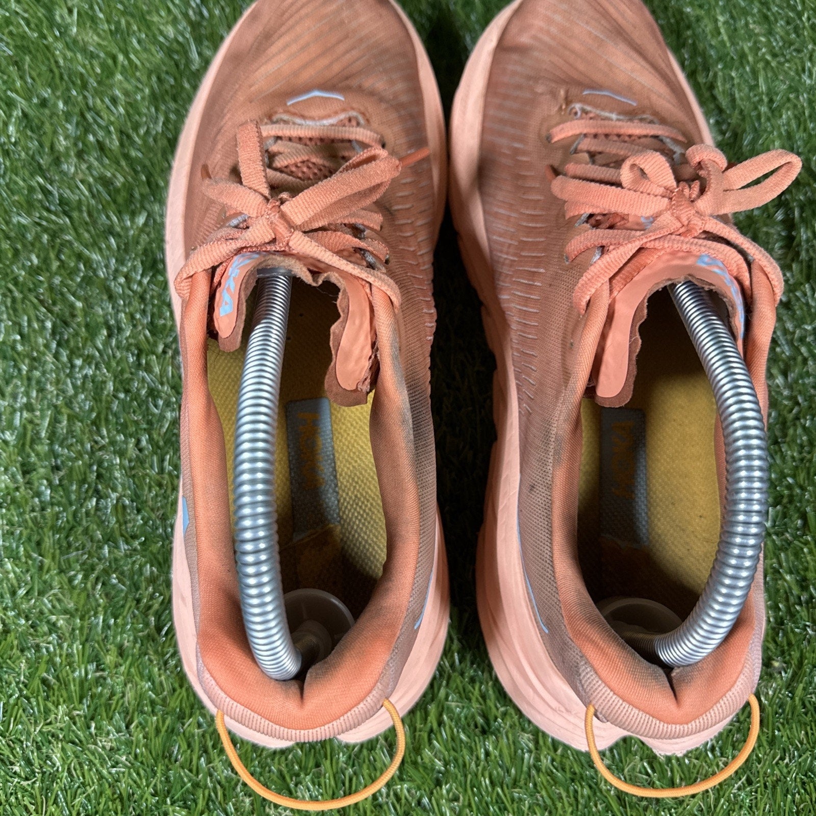 Hoka One One Rincon 3 Womens Sz 9.5 BShell Coral Peach Running Shoe 1119396 SCPP