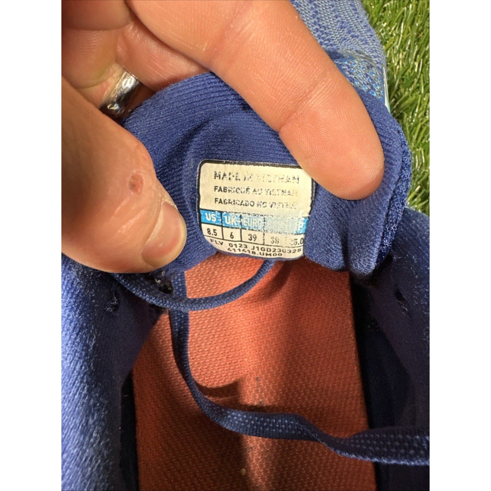 Mizuno Women Wave Rider 27 Blue Running Shoes Sneakers Size 8.5