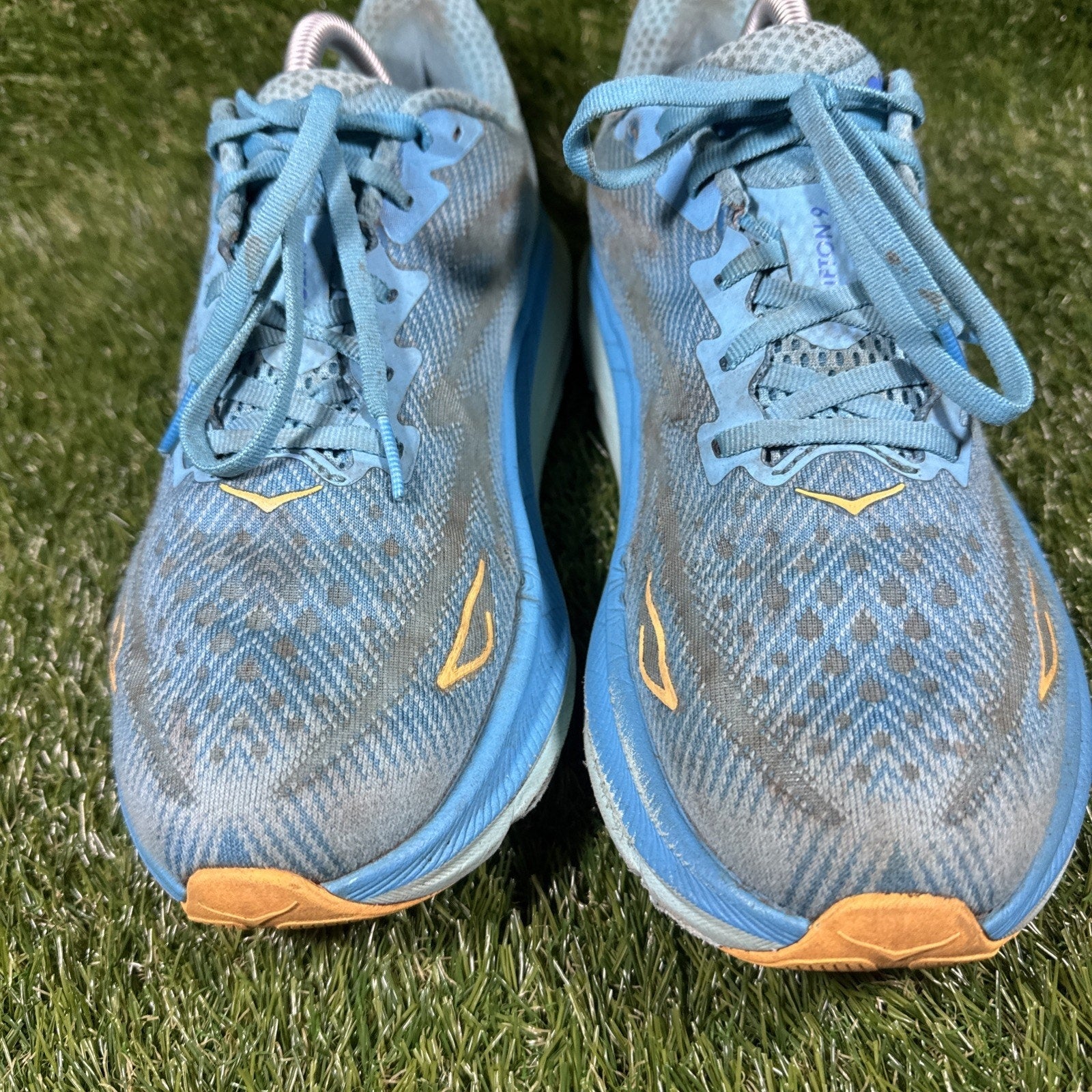 Hoka One One Women’s Clifton 9 Swim Day Cloudless Size 9.5B Blue Athletic Shoes