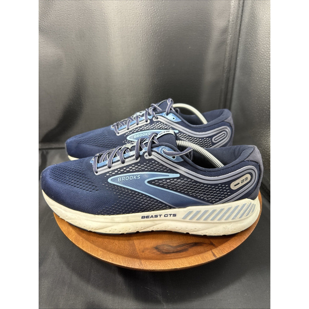 Brooks Beast GTS 23 Mens Size 12 Blue White Athletic Running Shoes Sneakers