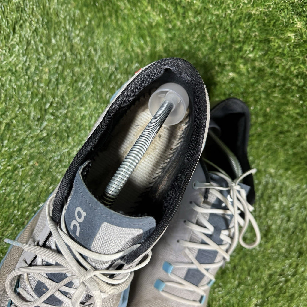 On Cloud X Mens Size 12 Gray Blue Black Athletic Running Walking Shoes Sneakers