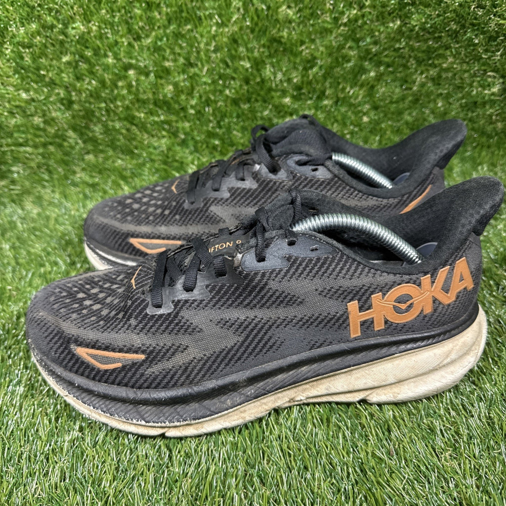 Hoka One One Clifton 9 Black Rose Gold Women’s Size 7.5 B