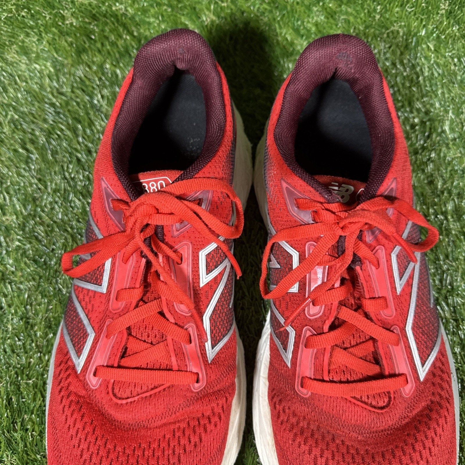 New Balance Fresh Foam X 880 V14 Mens Shoes Sz 10 Red Lace Up Sneakers