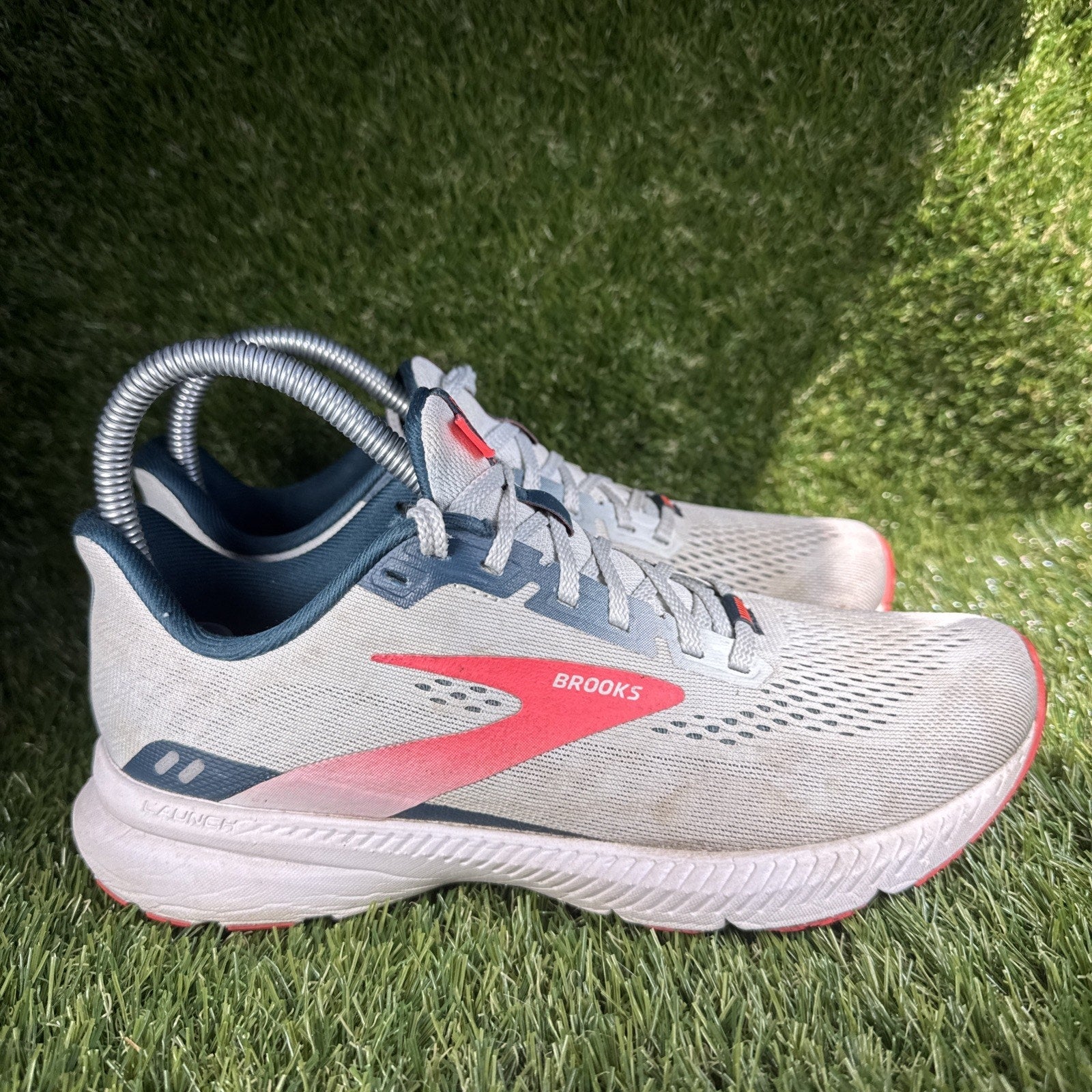 Brooks Launch 8 Women’s Running Shoes Ice Flow Navy Pink 1203451B110 Size 7