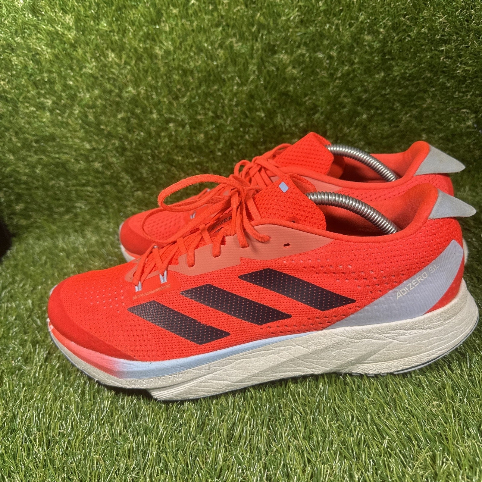 Adidas Adizero SL Mens Size 11.5 Solar Red Black Athletic Running Shoes Sneakers