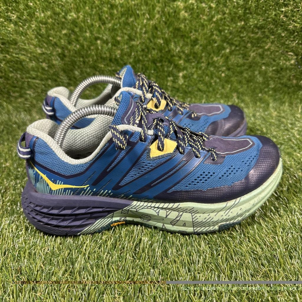 Hoka One One Speedgoat 3 Blue Womens Size 7 Trail Running Shoes 1099734 SMLB