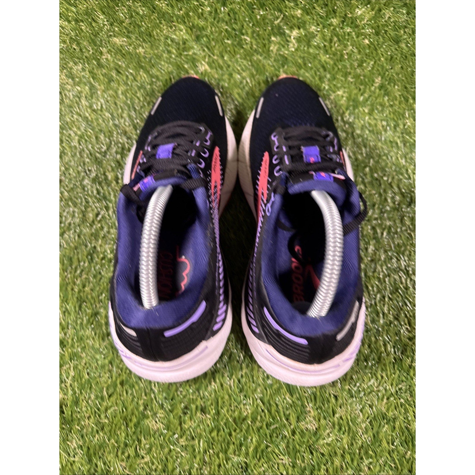 Brooks Adrenaline GTS 22 Women 8.5 Shoe Black Purple Running Sneaker 1203531B080