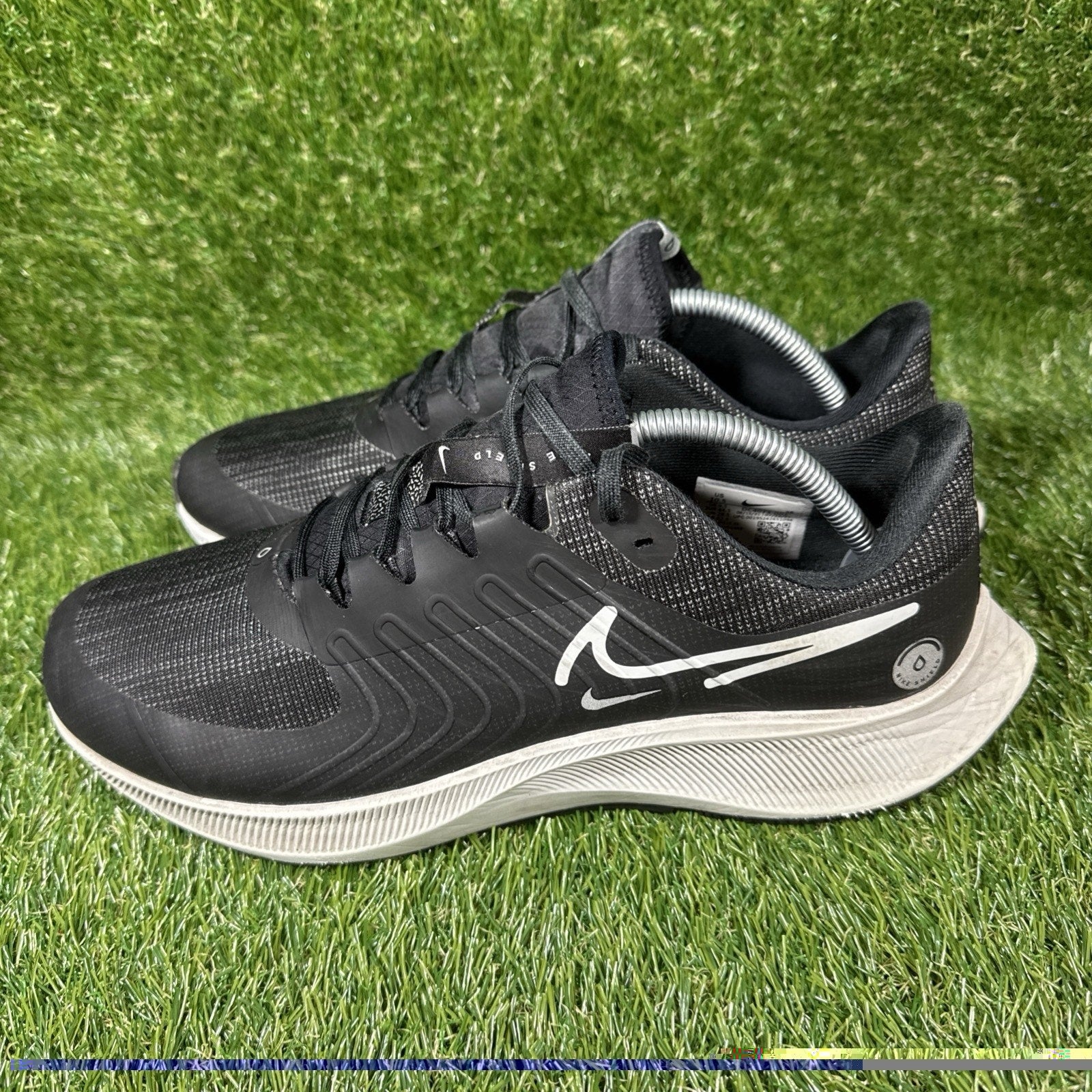 Nike Air Zoom Pegasus 38 Shield Black Dark Smoke Grey White DC4073 Men's 10.5