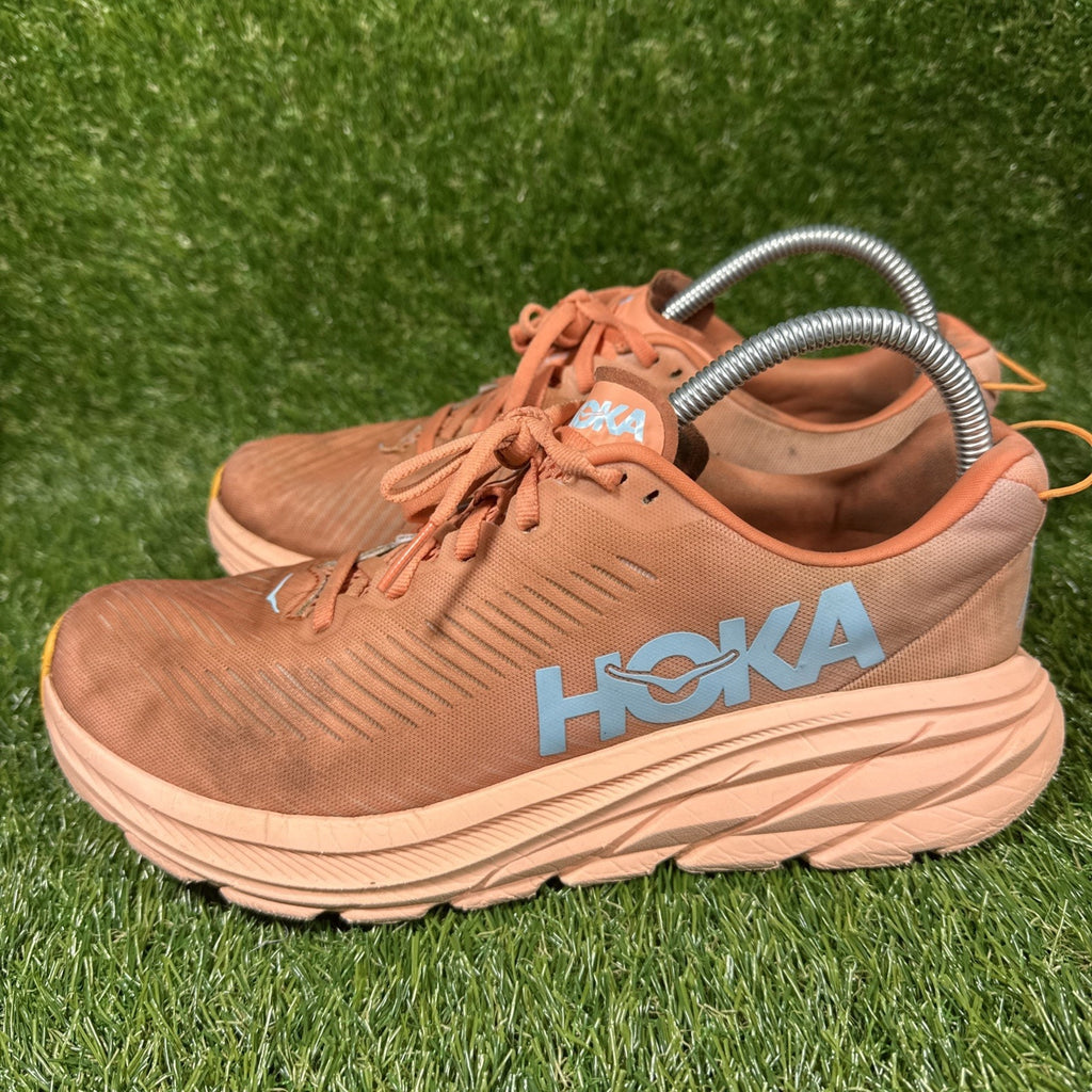 Hoka One One Rincon 3 Womens Sz 9.5 BShell Coral Peach Running Shoe 1119396 SCPP