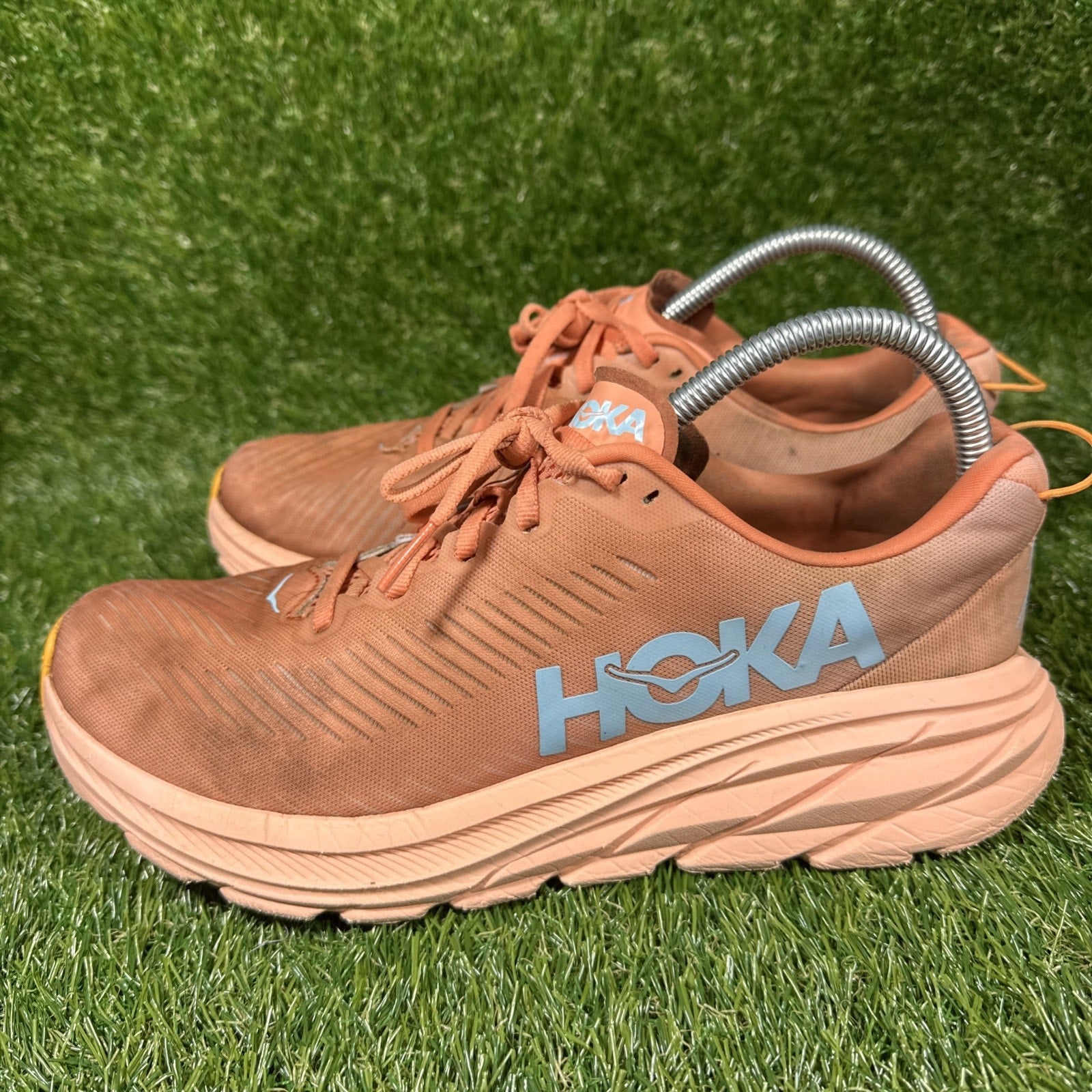 Hoka One One Rincon 3 Womens Sz 9.5 BShell Coral Peach Running Shoe 1119396 SCPP