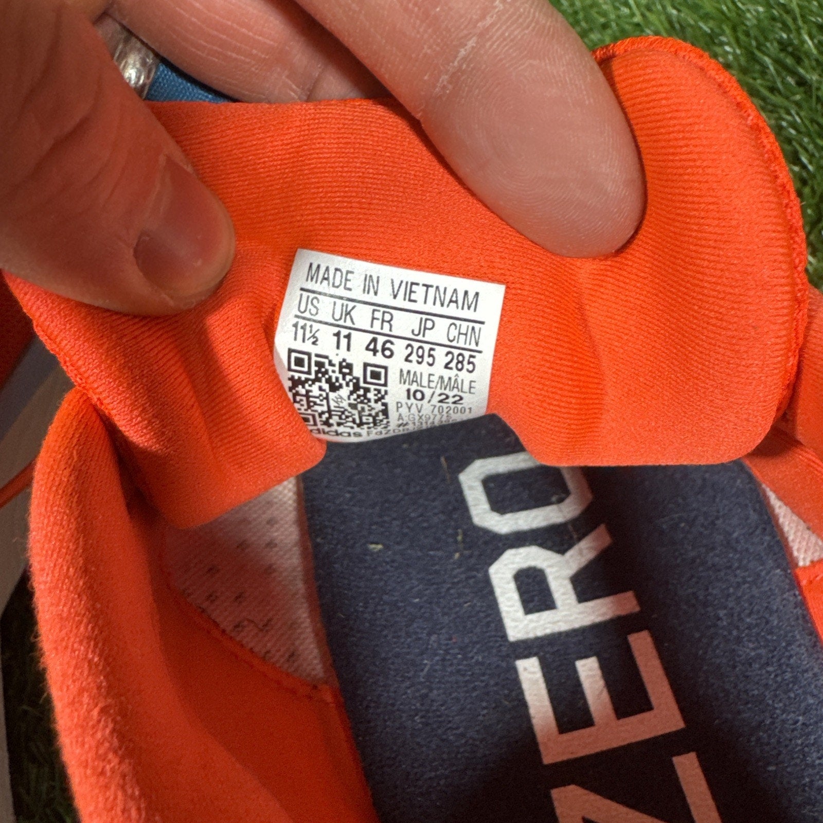 Adidas Adizero SL Mens Size 11.5 Solar Red Black Athletic Running Shoes Sneakers