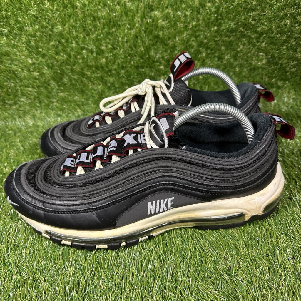 Nike Men’s Air Max 97 Black White Red Sneakers Size 12 312834-008