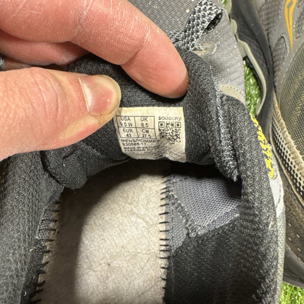 Womens Saucony Excursion TR14 size 9.5 Black Athletic Trail Running Shoes