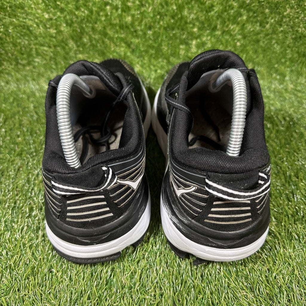 Hoka One One Bondi 7 Black Running Shoes Sneakers 10.5 Women 1110519 BWHT