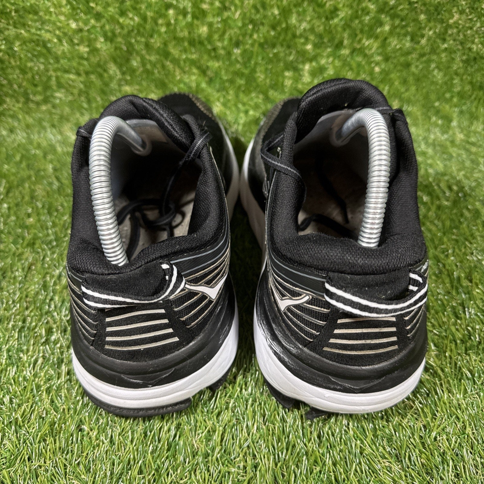 Hoka One One Bondi 7 Black Running Shoes Sneakers 10.5 Women 1110519 BWHT