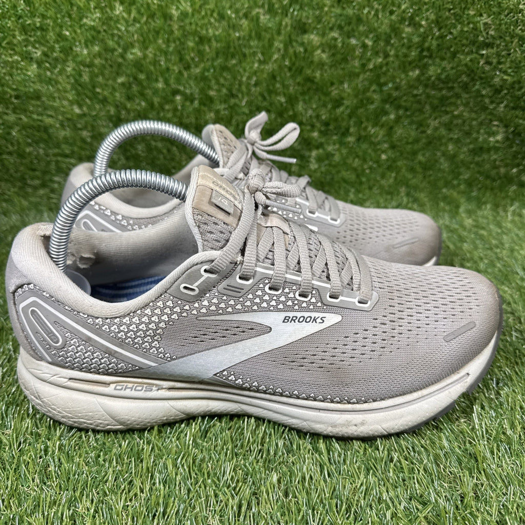 Brooks Ghost 14 Running Shoes Gray Women's Size 10 D (WIDE), 1203561D089