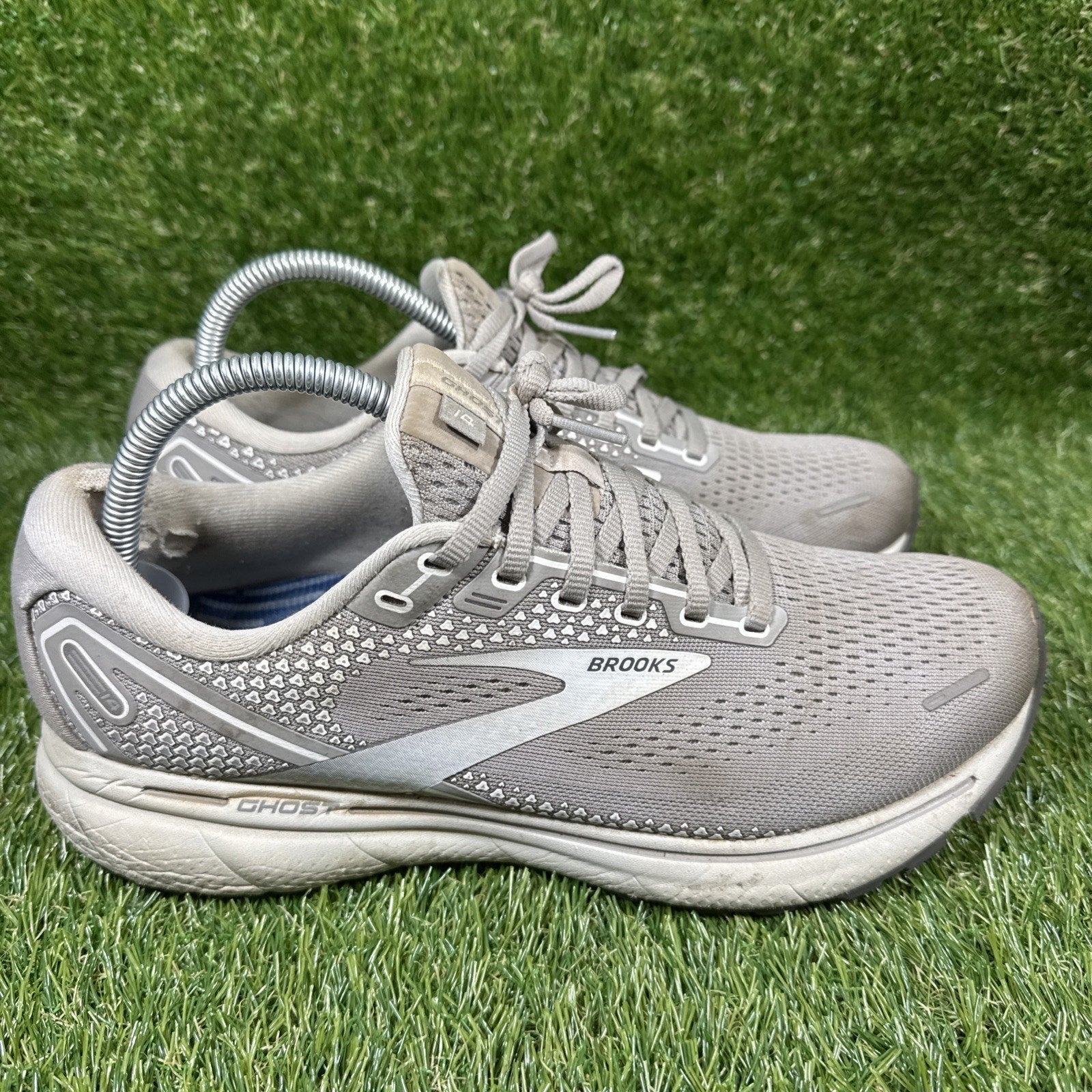 Brooks Ghost 14 Running Shoes Gray Women's Size 10 D (WIDE), 1203561D089