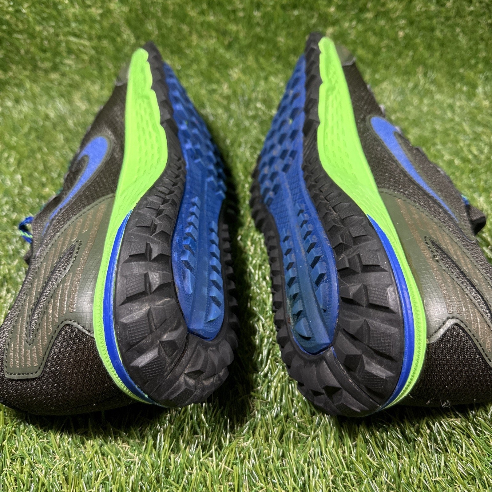 Men’s Nike Zoom Wildhorse 3 Size 10.5 Black Blue Gray 805569-001 Running Shoes