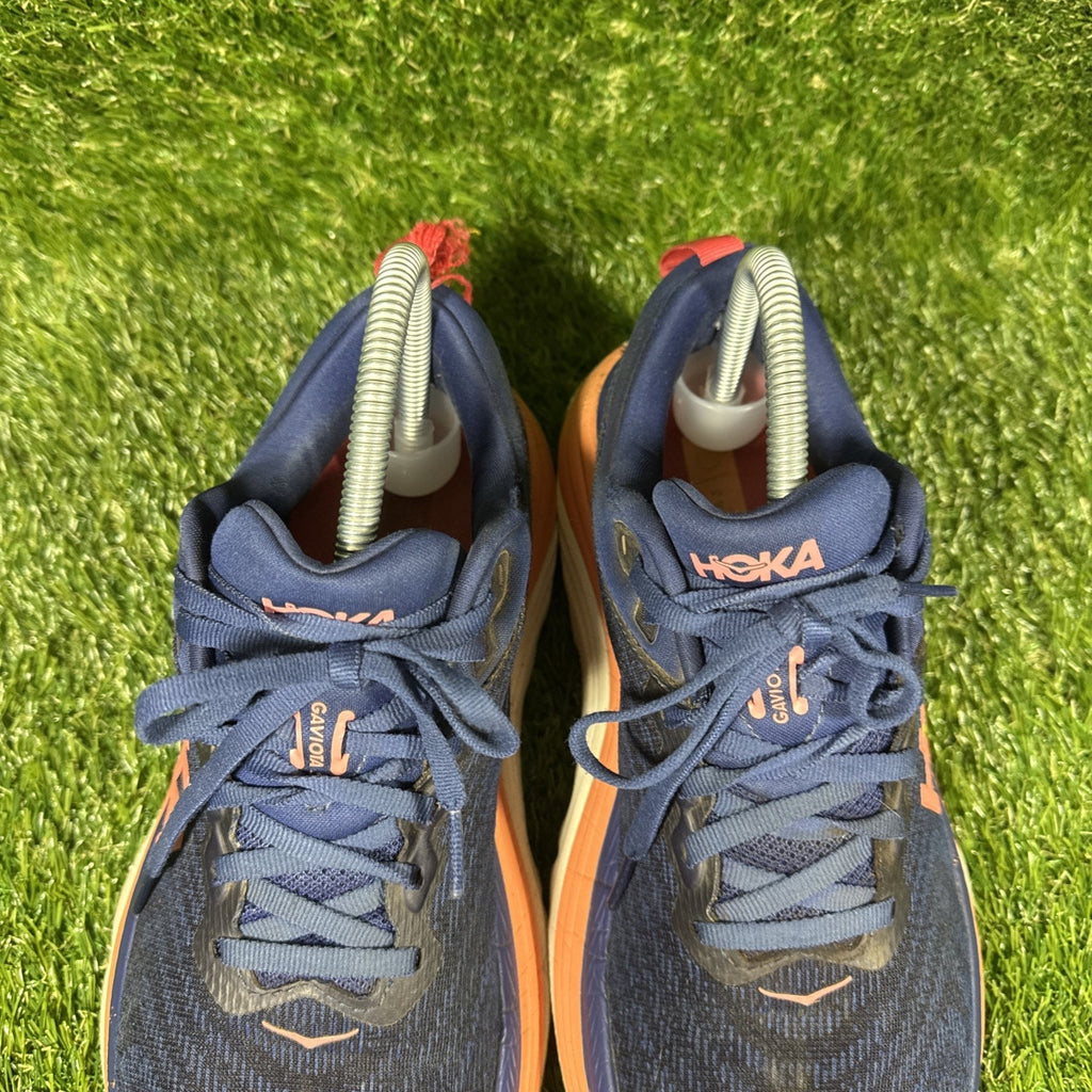 Hoka One One Gaviota 5 Women Size 8B 1134235-EVN Evening Sky Coral Running Shoes