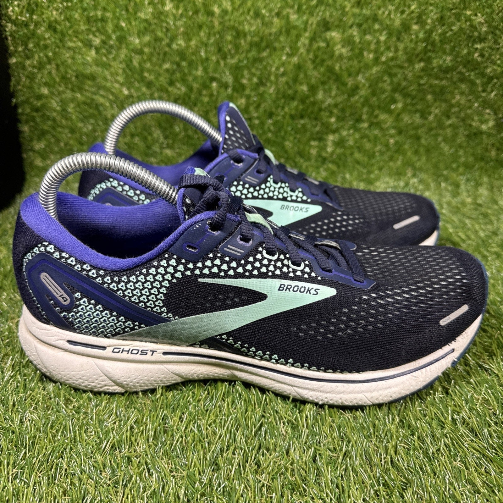 Brooks Womens Ghost 14 Blue 1203561D446 Running Shoes Sneakers 10.5 D Wide