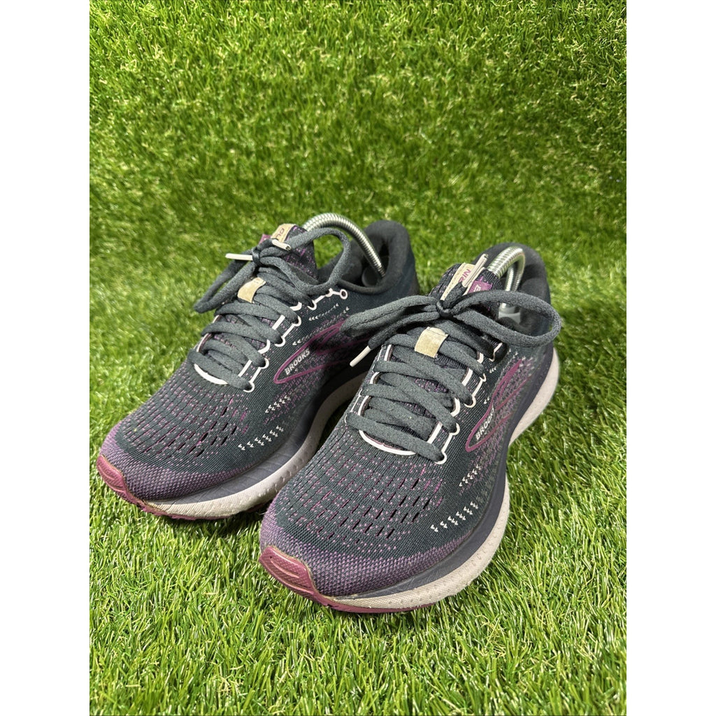 Brooks Womens Glycerin 19 1203431B074 Black Running Shoes Sneakers Size 7 B