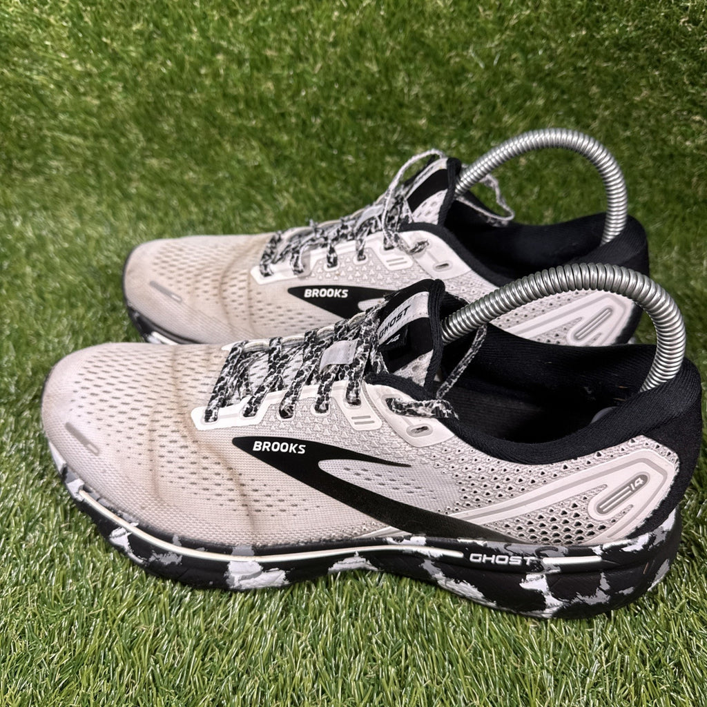 Brooks Ghost 14 Gray Black Womens Size 10 1203561B135 Running Shoes Sneakers