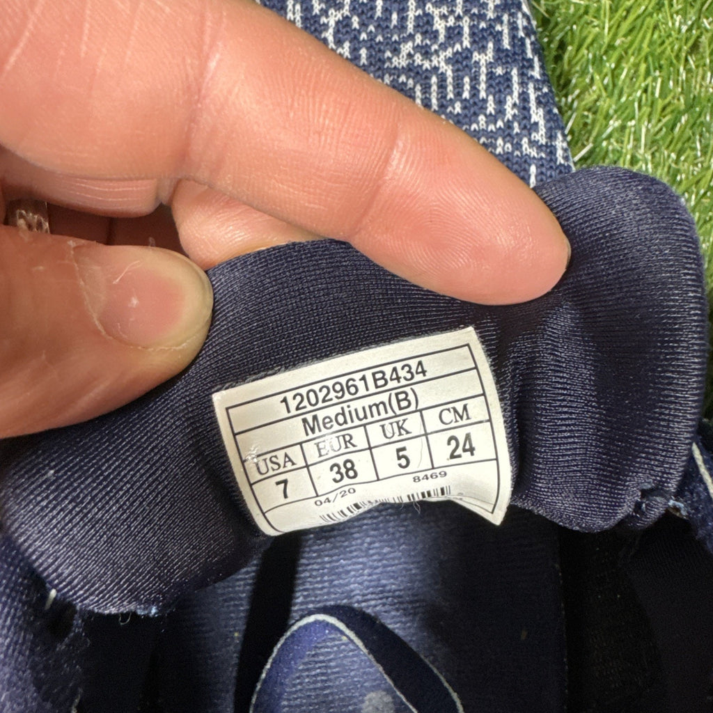 Women's Brooks Adrenaline 20 GTS XX Running Shoes Size 7 Navy Woven Athletic Gym