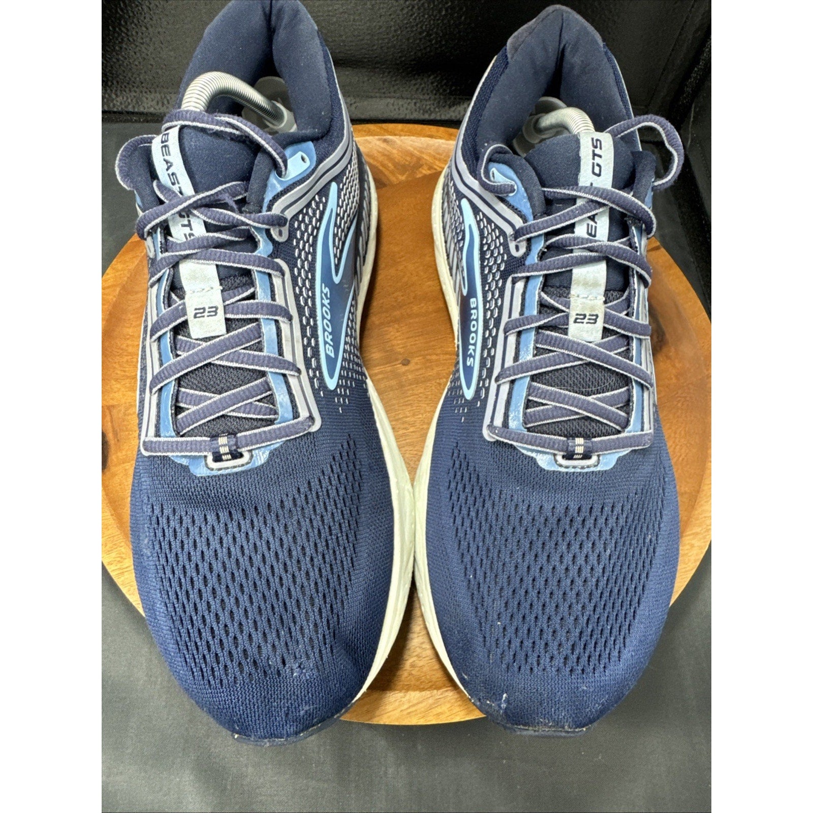 Brooks Beast GTS 23 Mens Size 12 Blue White Athletic Running Shoes Sneakers