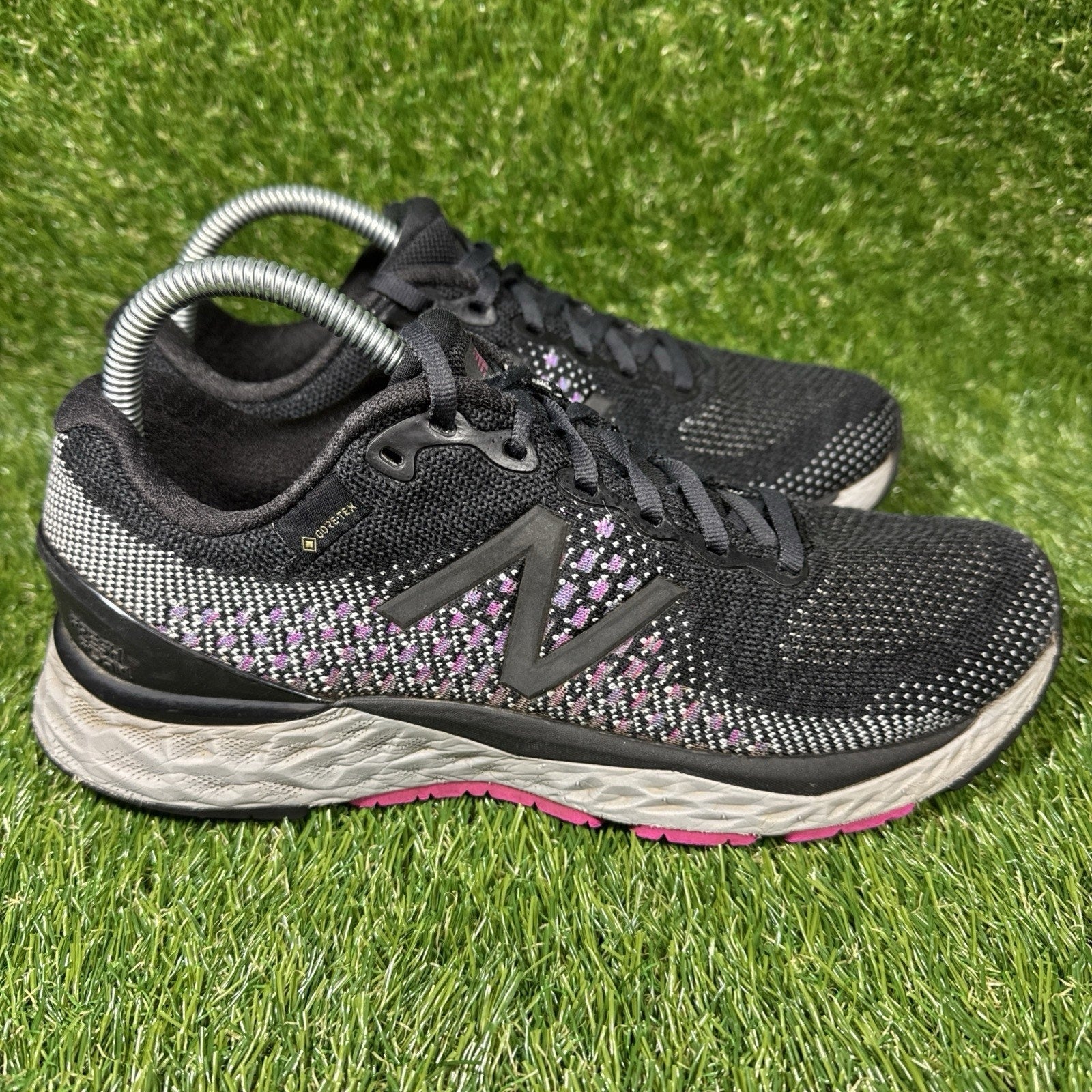 New Balance Fresh Foam 880v10 Gore-Tex Running Shoes Waterproof Black Purple 9.5