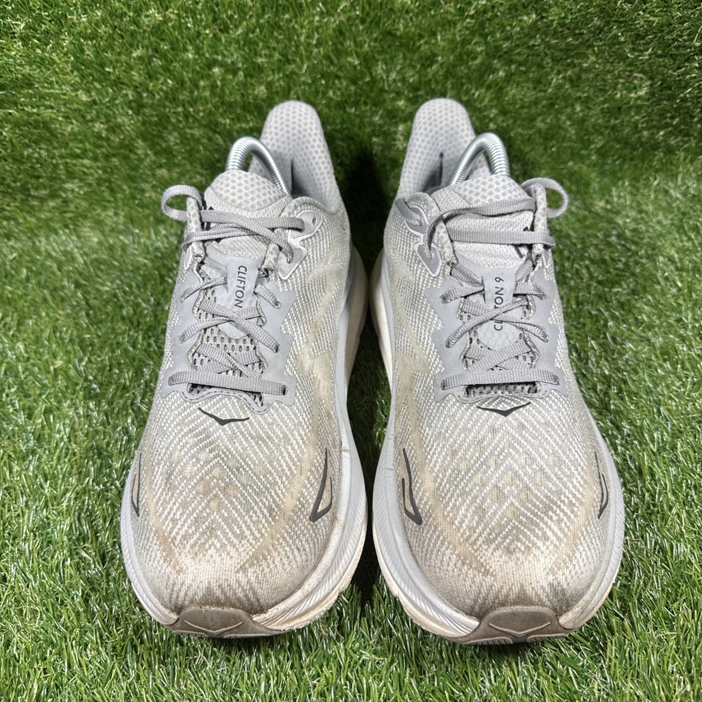 Hoka One One Mens Clifton 9 1127895 HMBC Gray Running Shoes Sneakers Size 10.5 D