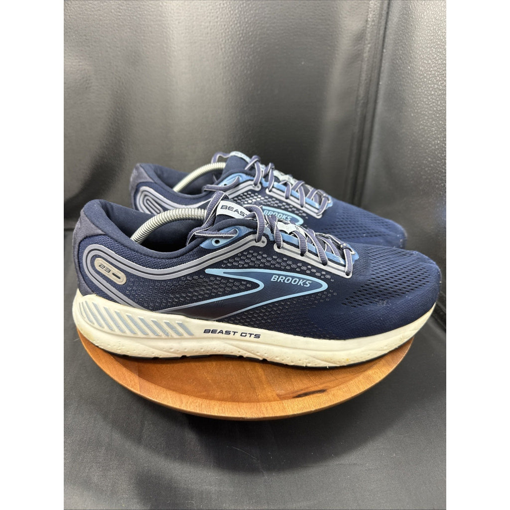Brooks Beast GTS 23 Mens Size 12 Blue White Athletic Running Shoes Sneakers