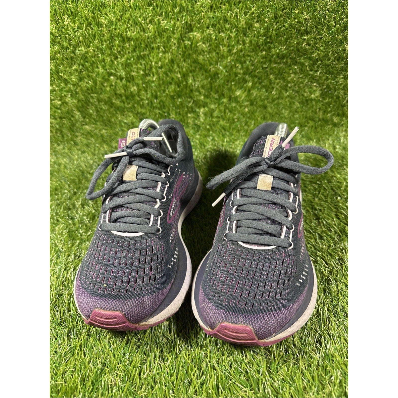 Brooks Womens Glycerin 19 1203431B074 Black Running Shoes Sneakers Size 7 B