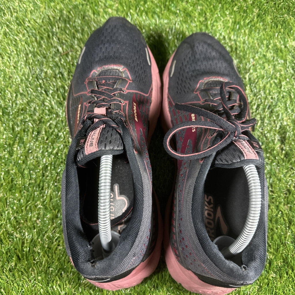 Brooks Adrenaline GTS 21 Women’s Running Shoes Size 11 Black & Pink Sneakers