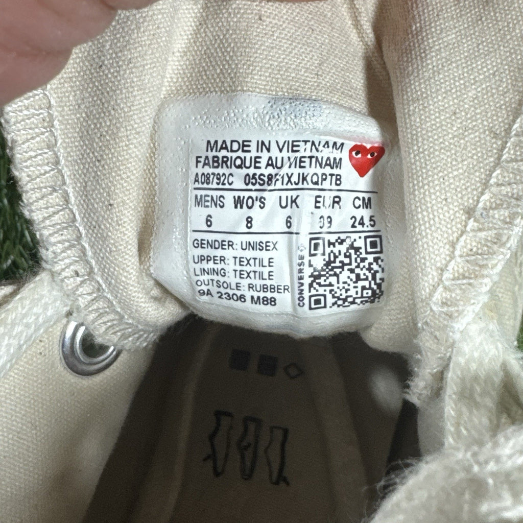 Comme des Garçons PLAY x Converse Chuck 70 High-Top Sneaker Women’s 8/Men’s 6
