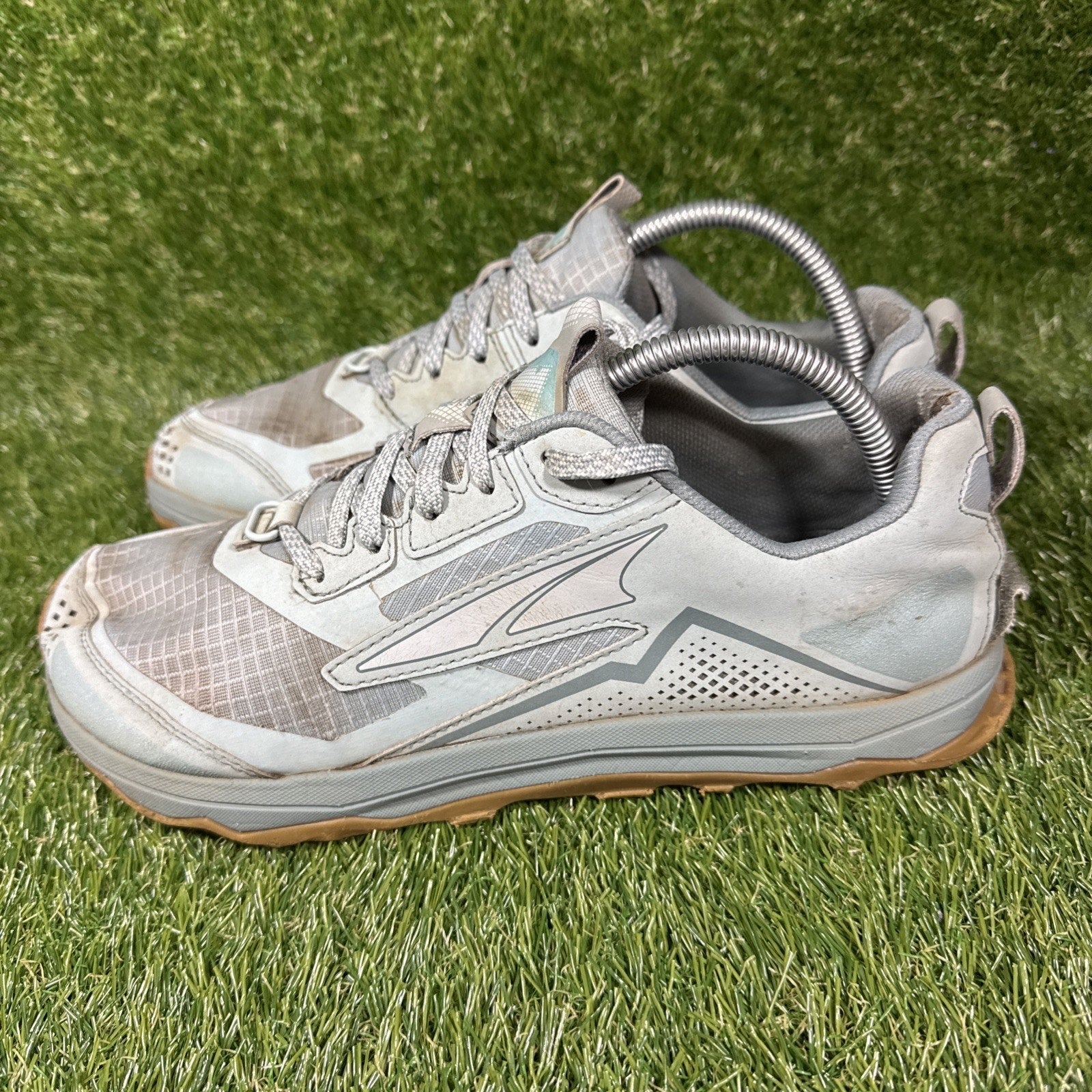 Altra Womens Lone Peak 5 AL0A4VR7416 Gray Running Shoes Sneakers Size 10