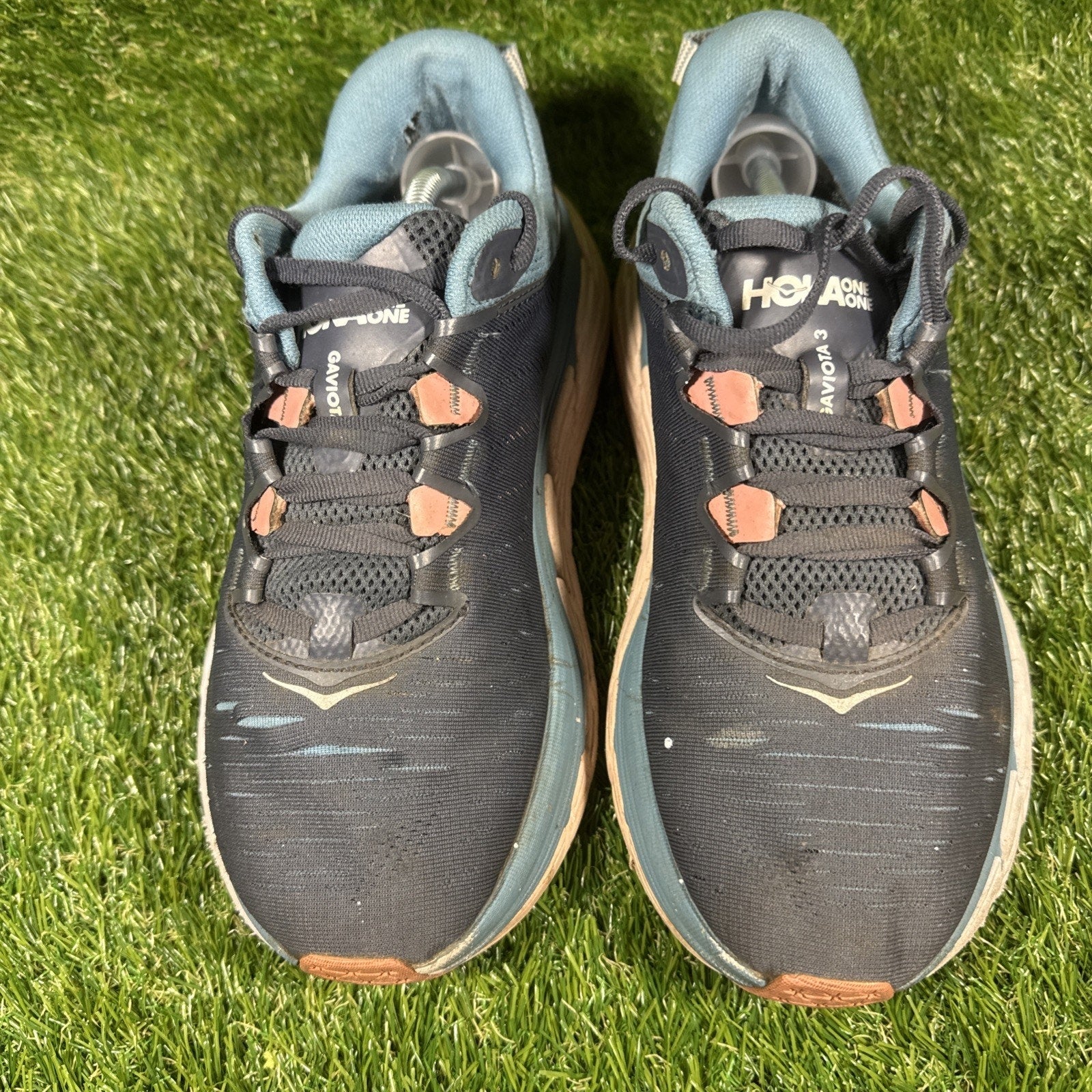 Hoka One One Gaviota 3 Womens Blue Pink Size 7.5D Wide Running Shoes 1113523