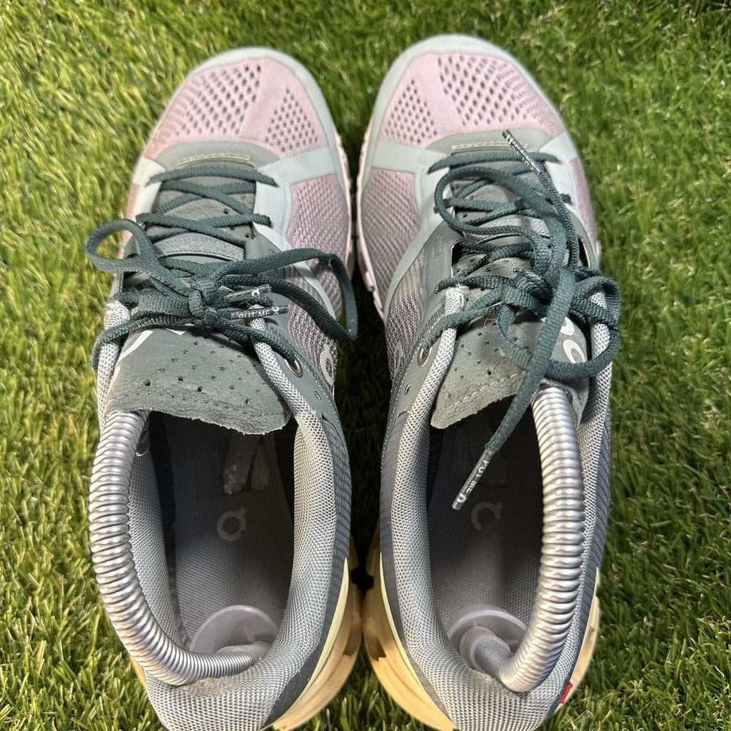 On Cloudflow Running Shoes Sea/Limelight Womens size 8 Comfort, Gym, Athleisure