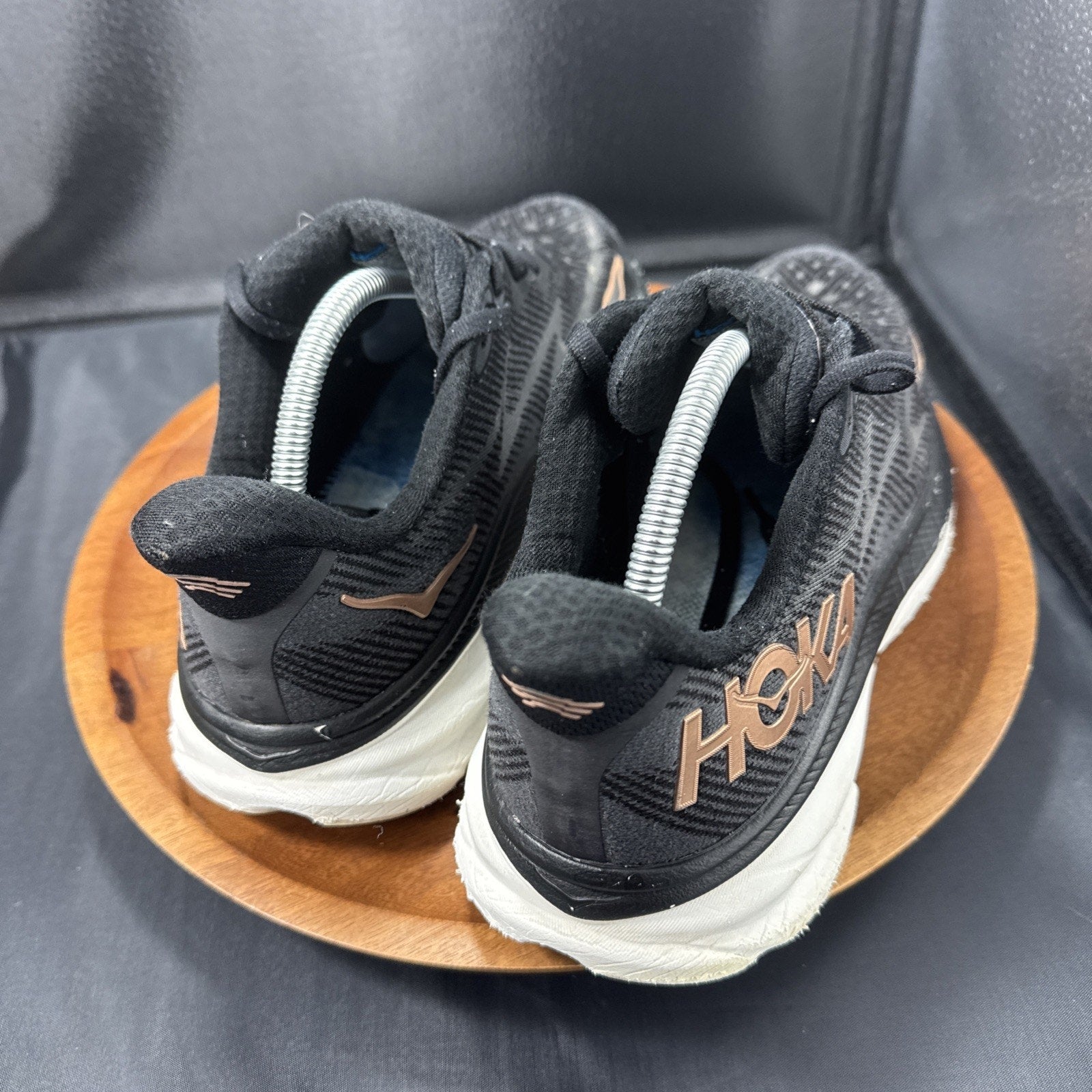 Size 11B W - Hoka One One Clifton 9 Black Rose Gold (Women's) - 1127896 BRGL