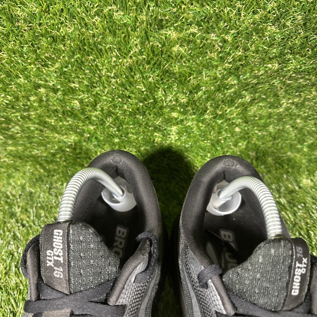 Brooks Ghost 16 GTX Mens Size 10.5 Black Athletic Running Walking Shoes Sneakers