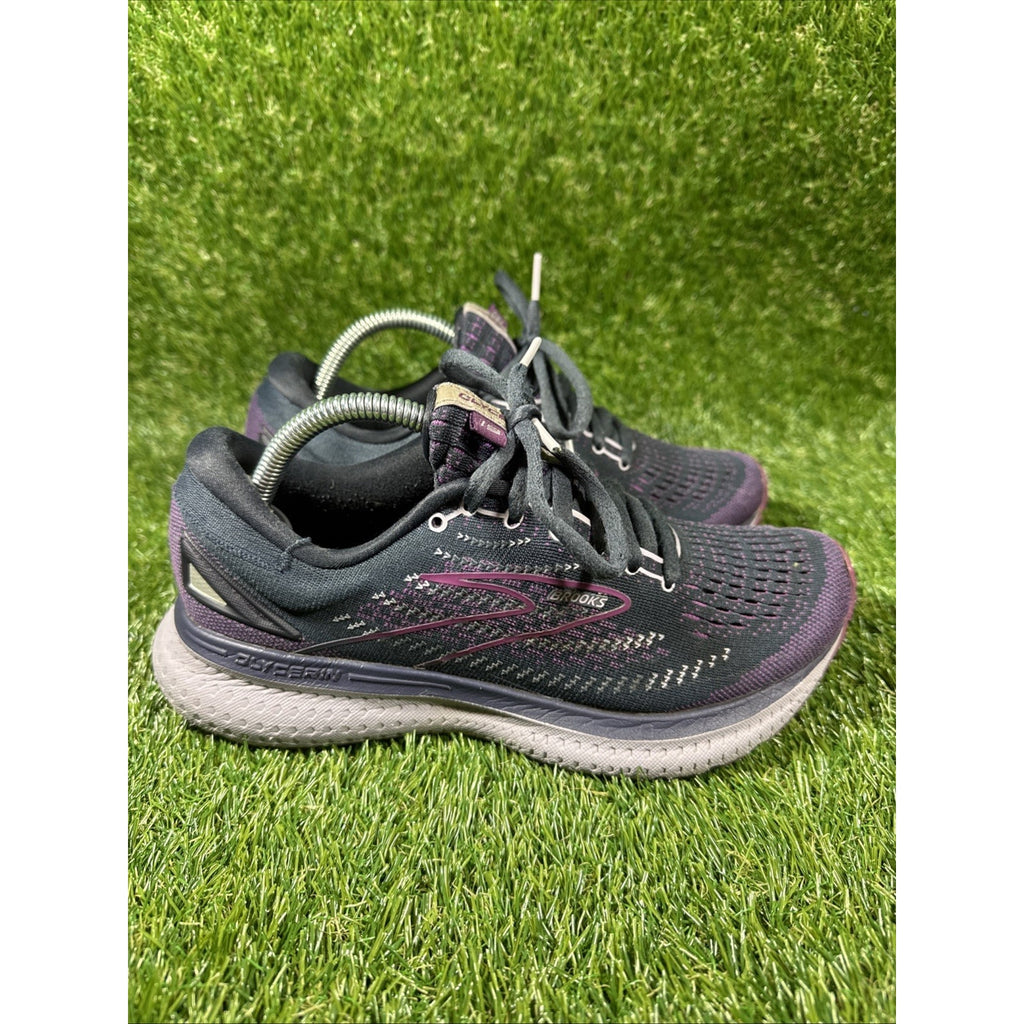 Brooks Womens Glycerin 19 1203431B074 Black Running Shoes Sneakers Size 7 B