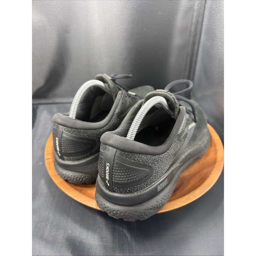 Size 10 - Brooks Ghost 16 GORE-TEX Black Ebony Running Shoes Good Condition