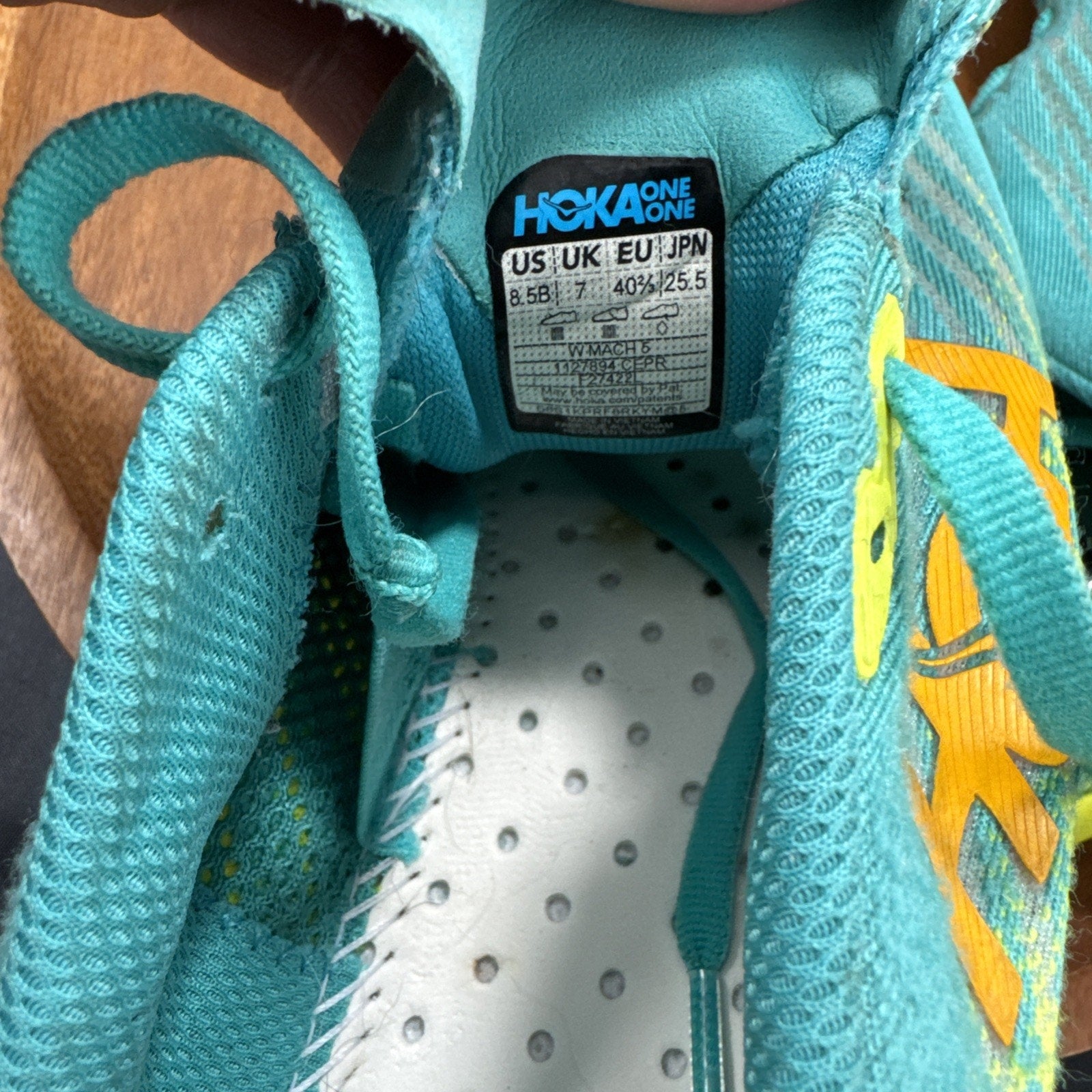 Hoka One One Mach 5 Running Shoes Ceramic/ Evening Primrose Women’s Size 8.5 B