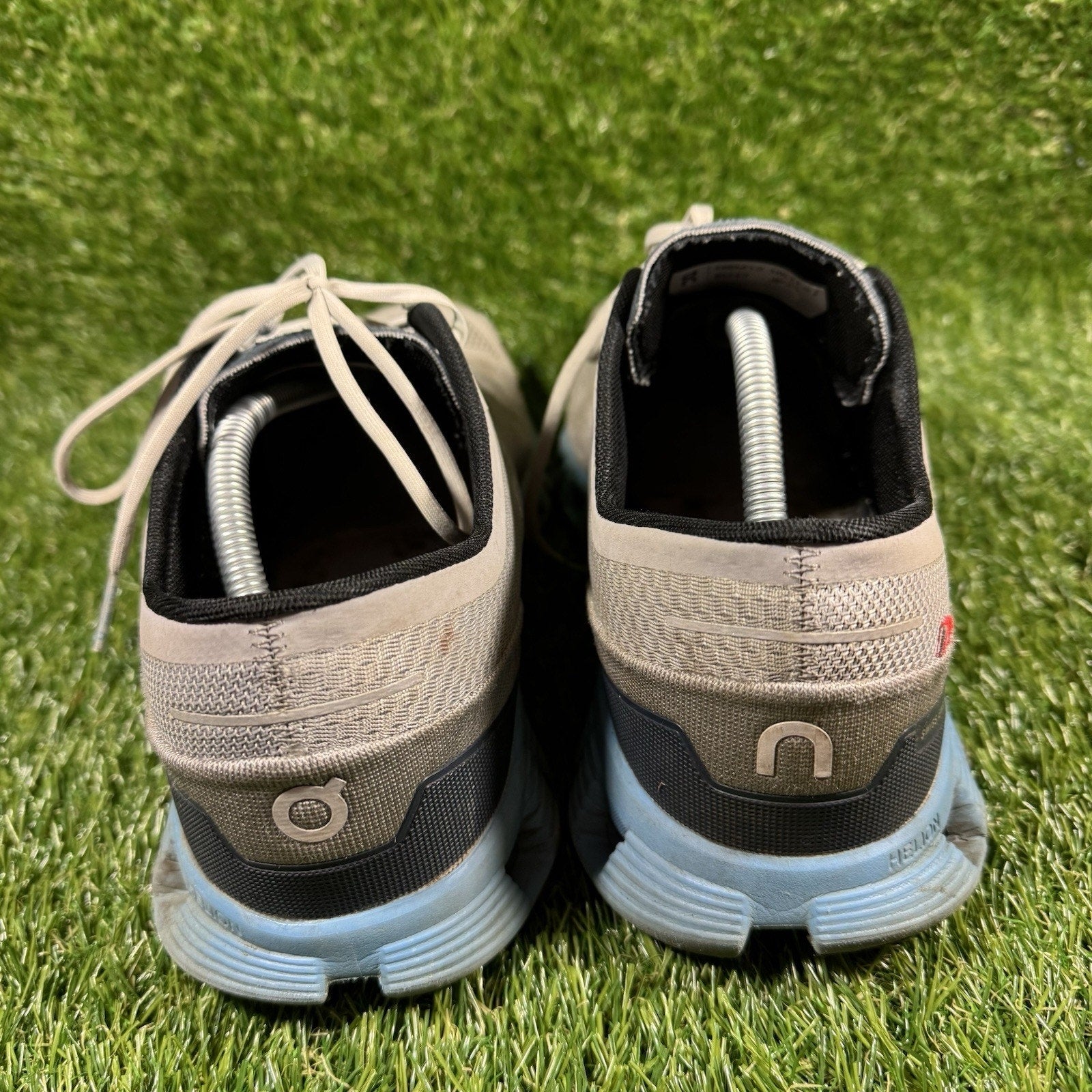 On Cloud X Mens Size 12 Gray Blue Black Athletic Running Walking Shoes Sneakers