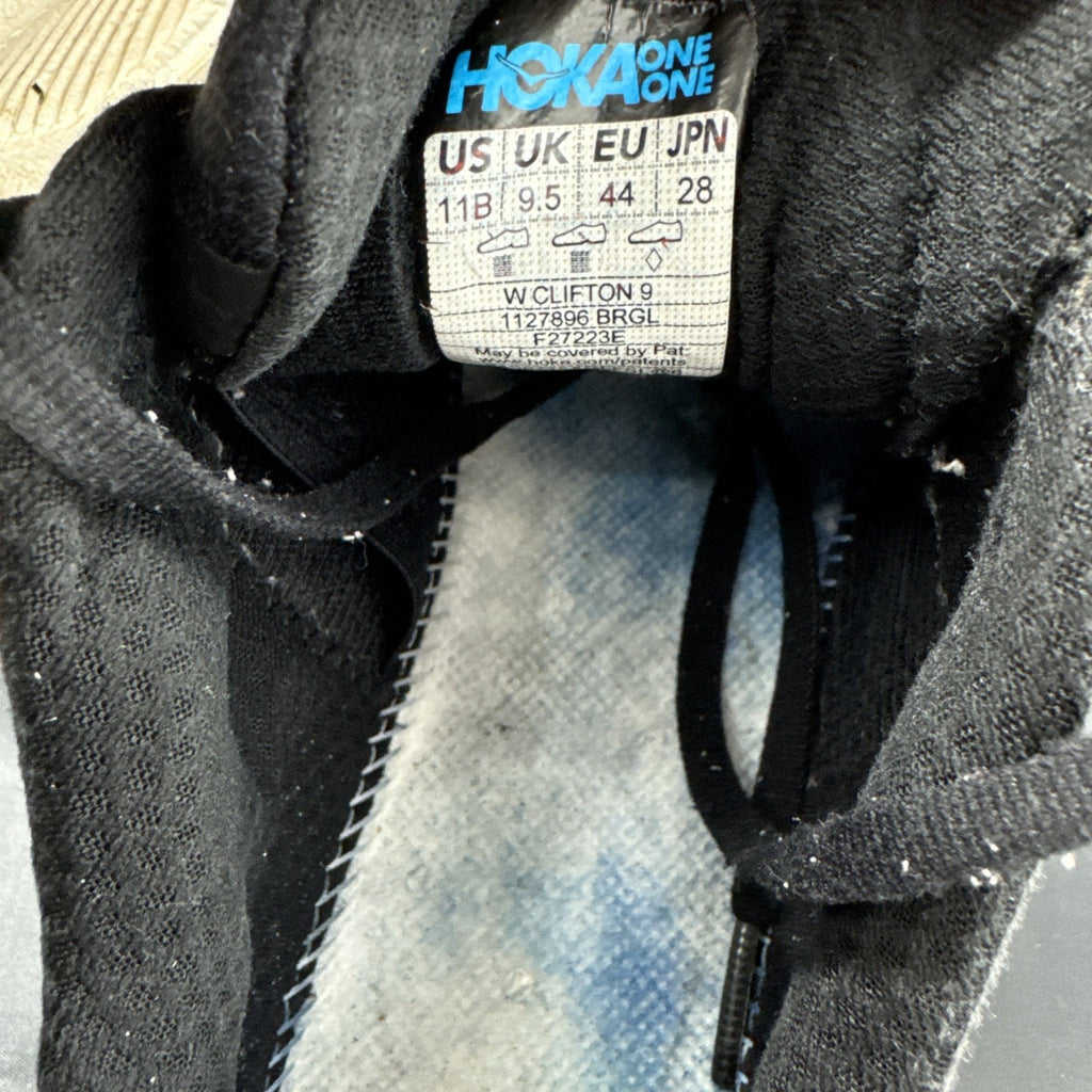 Size 11B W - Hoka One One Clifton 9 Black Rose Gold (Women's) - 1127896 BRGL