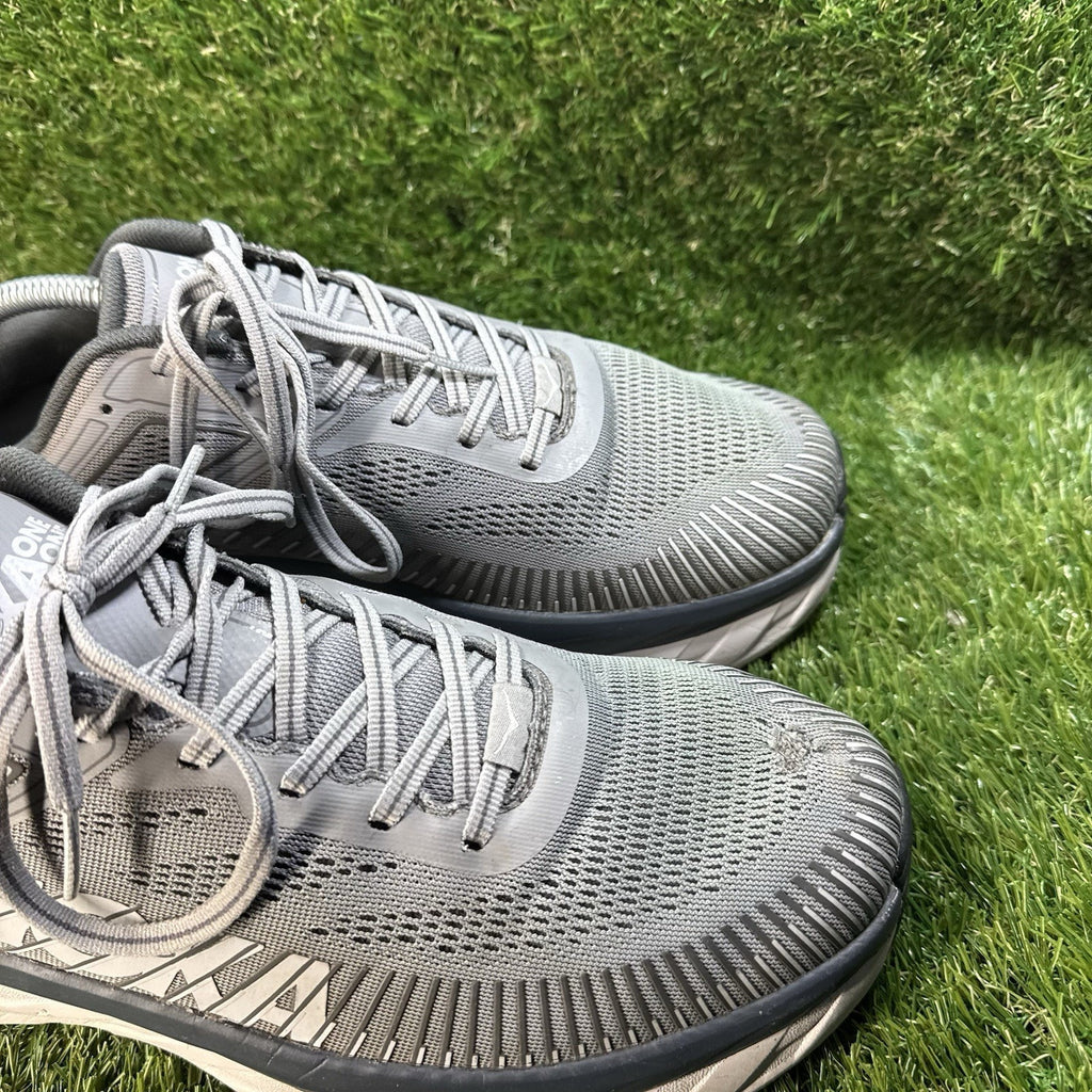 Hoka One One Bondi 7 Men's Size 12 Running Shoes Gray Sneakers Atheistic