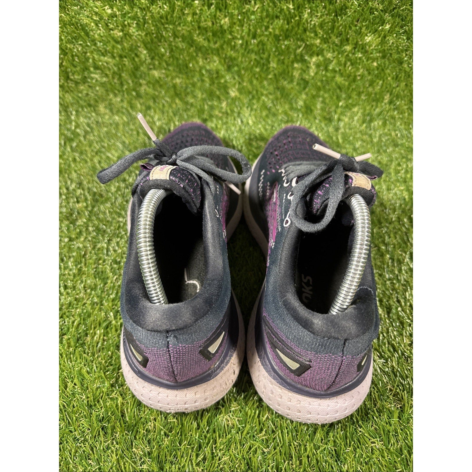 Brooks Womens Glycerin 19 1203431B074 Black Running Shoes Sneakers Size 7 B