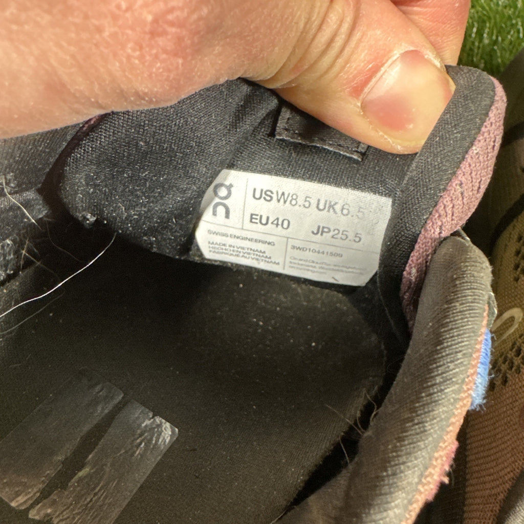 On Cloudsurfer 3WD10441509 Women 8.5 Running Shoes Black Cobalt Athletic Sneaker