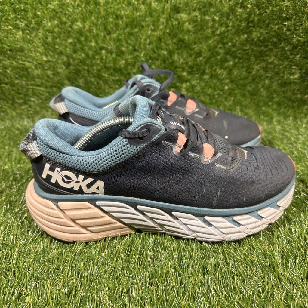 Hoka One One Gaviota 3 Womens Blue Pink Size 7.5D Wide Running Shoes 1113523