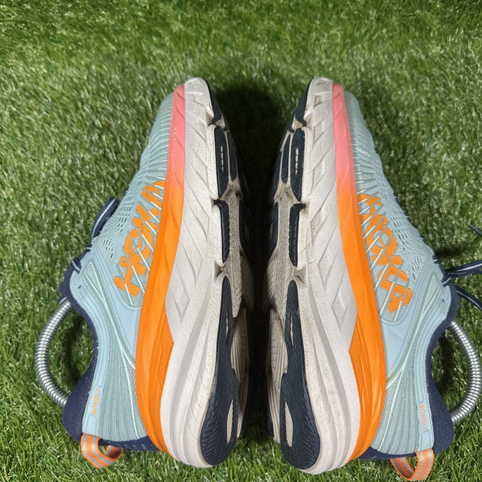 Hoka One One Bondi 7 1110531-BHBI Womens US 8D Running Shoes Blue Haze Sneaker